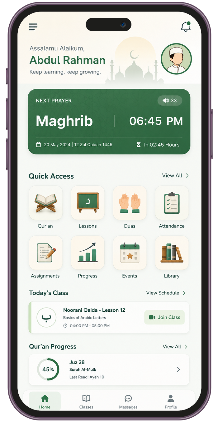 Digital Madrassa System